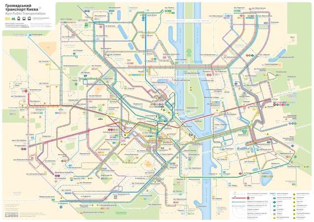 خريطة النقل كييف